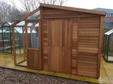 Alton Fusion Cedar Shed/Greenhouse Combo