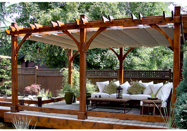 OLT Cedar Pergola (Retractable Roof option)